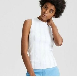 theory crew neck cirrus fringes shell Neiman Marcus
